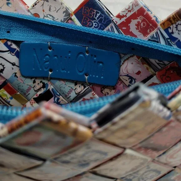 Betty Boop Woven Clutch / Wristlet – Nahui Ollin | Y2K Pop Art & Eco Friendly - Picture 4 of 6